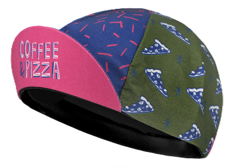 Czapka kolarska z daszkiem BELLO Coffee&Pizza