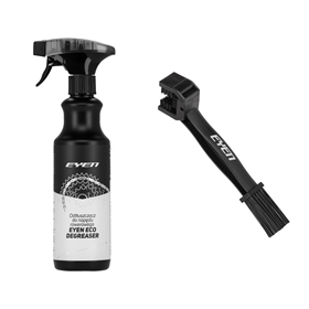 Szczotka do czyszczenia napędu EYEN  + Odtłuszczacz EYEN Eco Degreaser