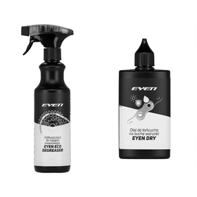 Odtłuszczacz EYEN Eco Degreaser + Olej do łańcucha EYEN Dry