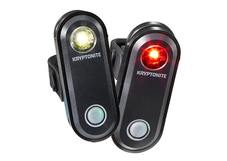 Zestaw lampek rowerowych KRYPTONITE Avenue F-65 / R-30