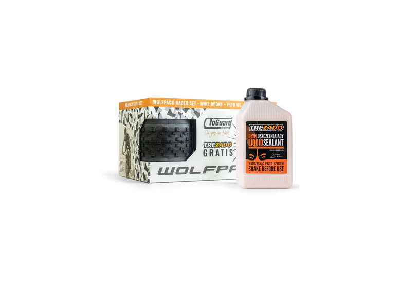 Zestaw opon + płyn uszczelniający WOLFPACK Trail